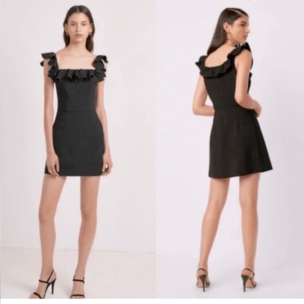French Connection Whisper Light Ruffle Mini Dress